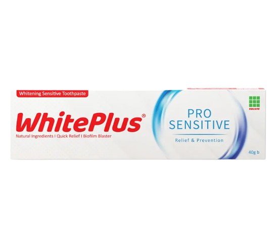 white_plus-removebg-preview (1) White Plus Pro Sensitive Toothpaste 40gm - Image 1