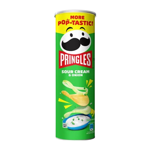 pringles_chips-removebg-preview Pringles Sour Cream & Onion Chips 134gm (Malaysia) - Image 1